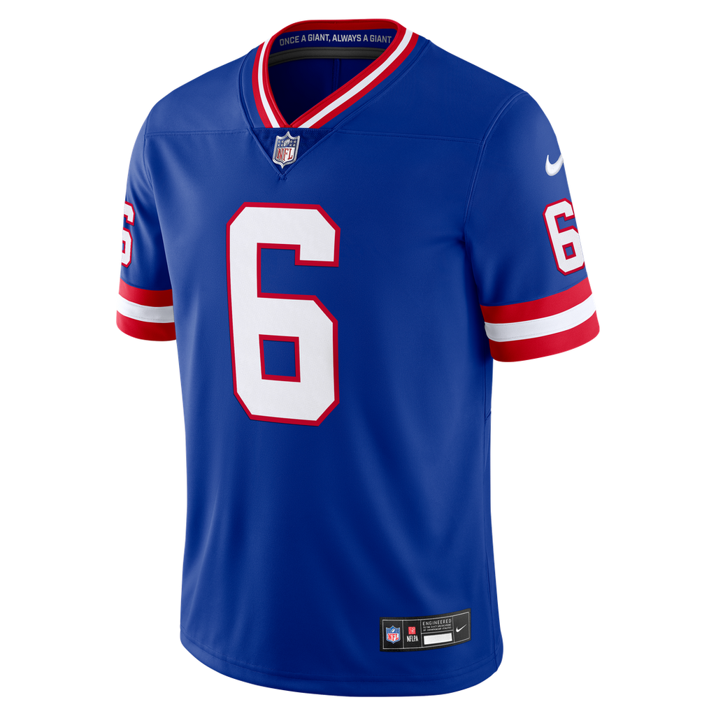 Jaxson Dart New York Giants Royal Legacy Vapor Untouchable Stitched Limited Jersey