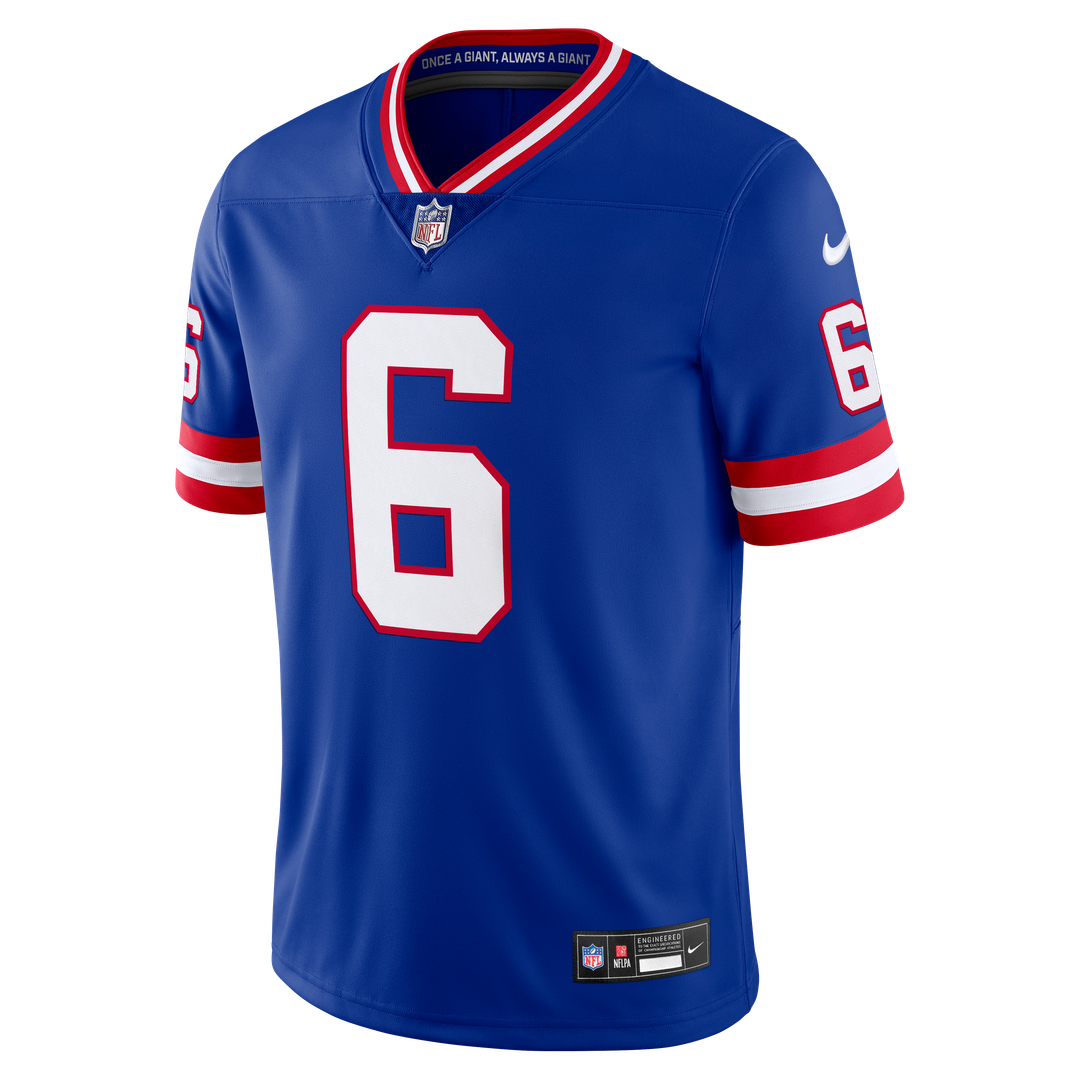 Jaxson Dart New York Giants Royal Legacy Vapor Untouchable Stitched Limited Jersey