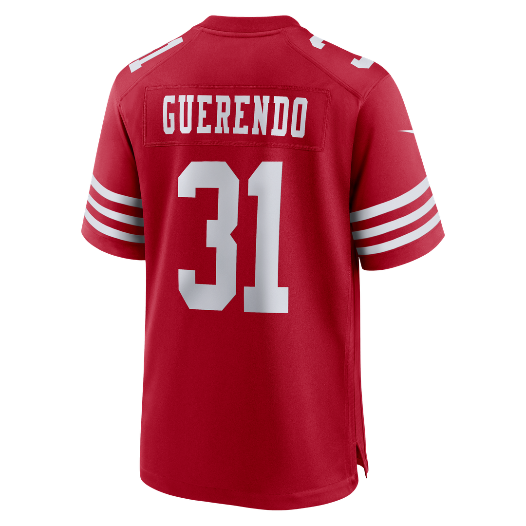Isaac Guerendo San Francisco 49ers Scarlet Game Jersey