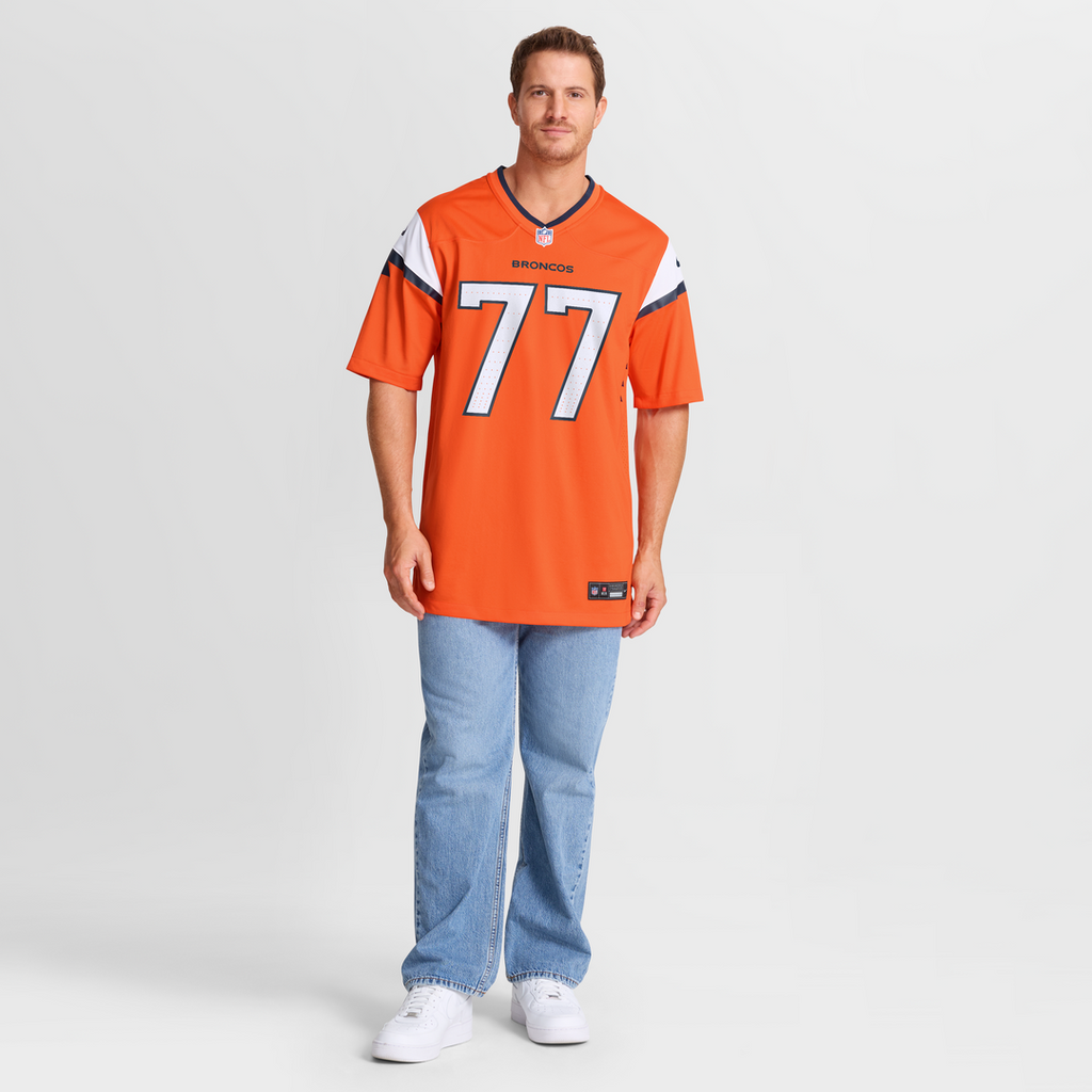 Quinn Meinerz Denver Broncos Orange Team Game Jersey