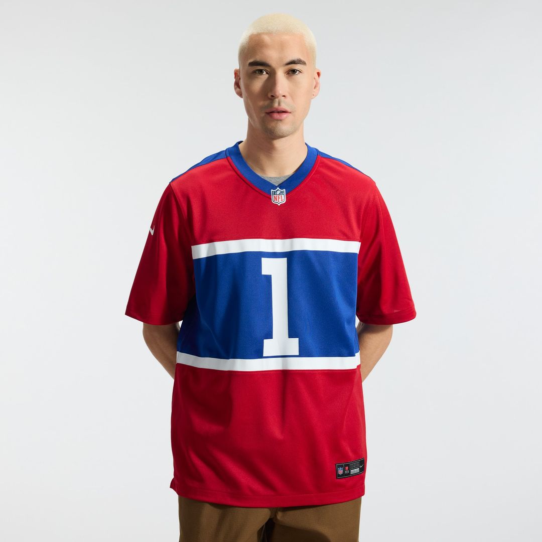 Malik Nabers New York Giants Century Red Alternate Game Jersey