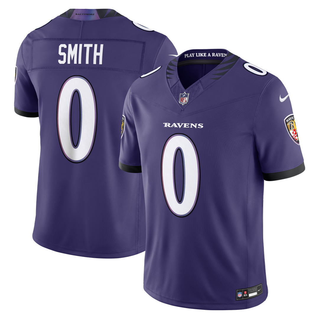 Roquan Smith Baltimore Ravens Purple Team Vapor F.U.S.E. Stitched Limited Jersey