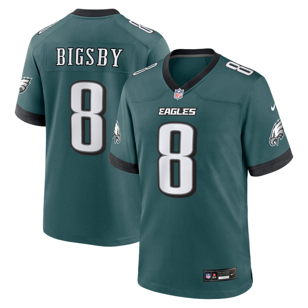 Tank Bigsby Philadelphia Eagles Midnight Green Team Game Jersey