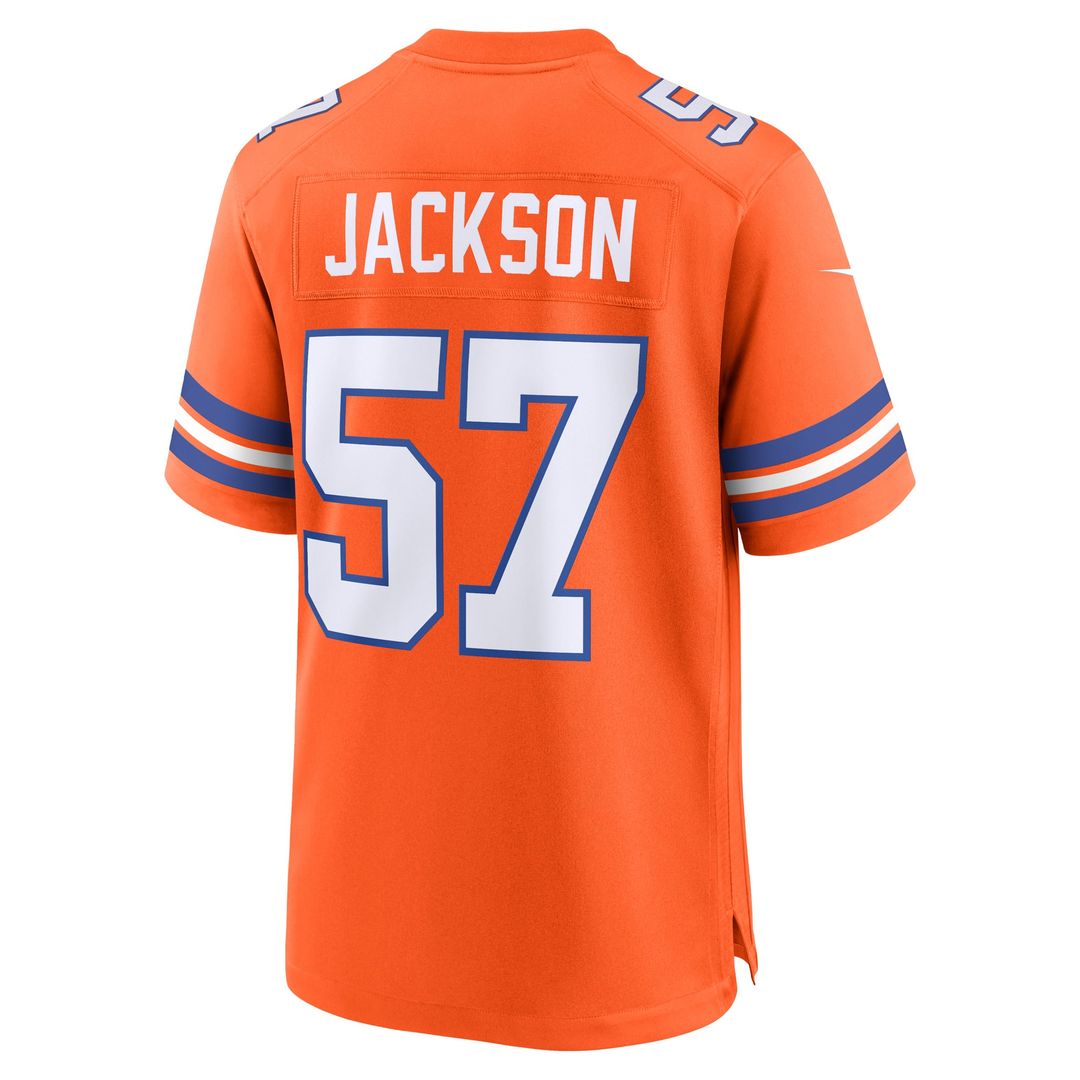 Tom Jackson Denver Broncos Orange Retired Player Alternate Game Jersey