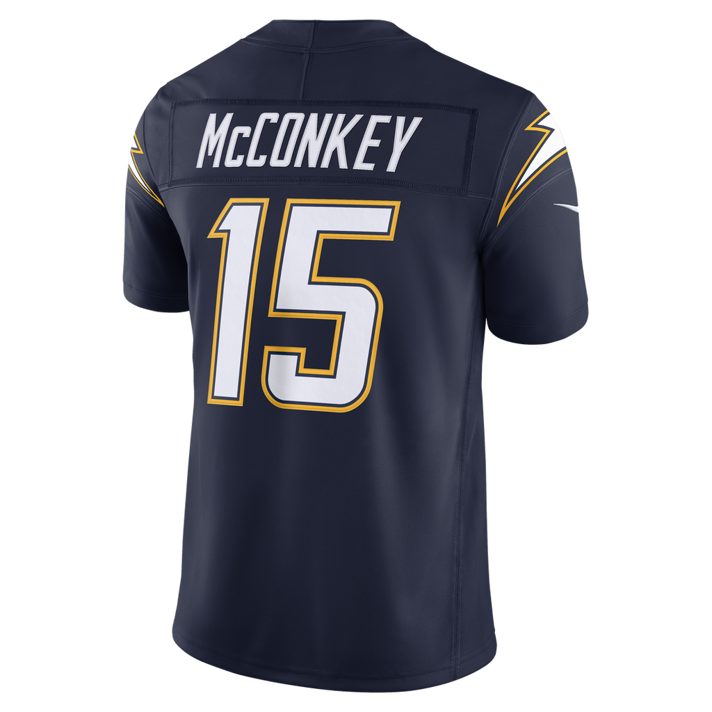 Ladd McConkey Los Angeles Chargers Powder Blue Team Vapor F.U.S.E. Stitched Limited Jersey