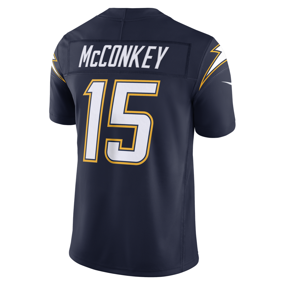 Ladd McConkey Los Angeles Chargers Powder Blue Team Vapor F.U.S.E. Stitched Limited Jersey
