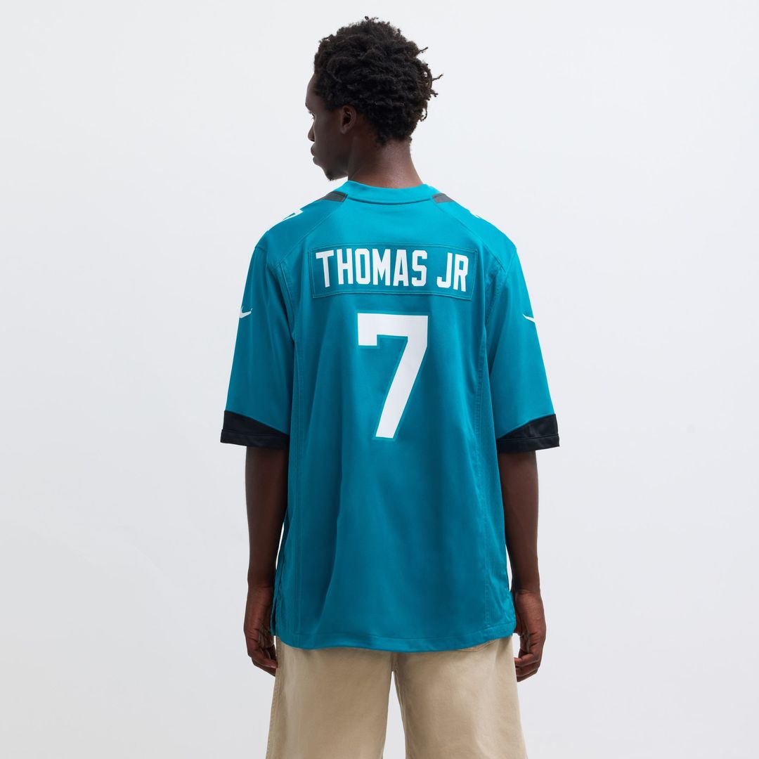 Brian Thomas Jr Jacksonville Jaguars Teal Player Game Jersey