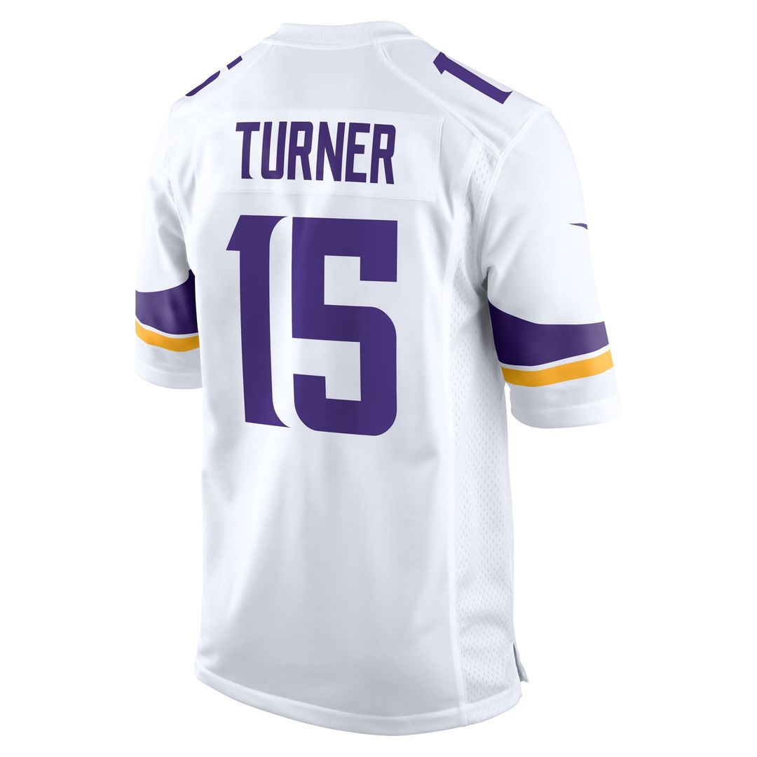 Dallas Turner Minnesota Vikings White Game Jersey