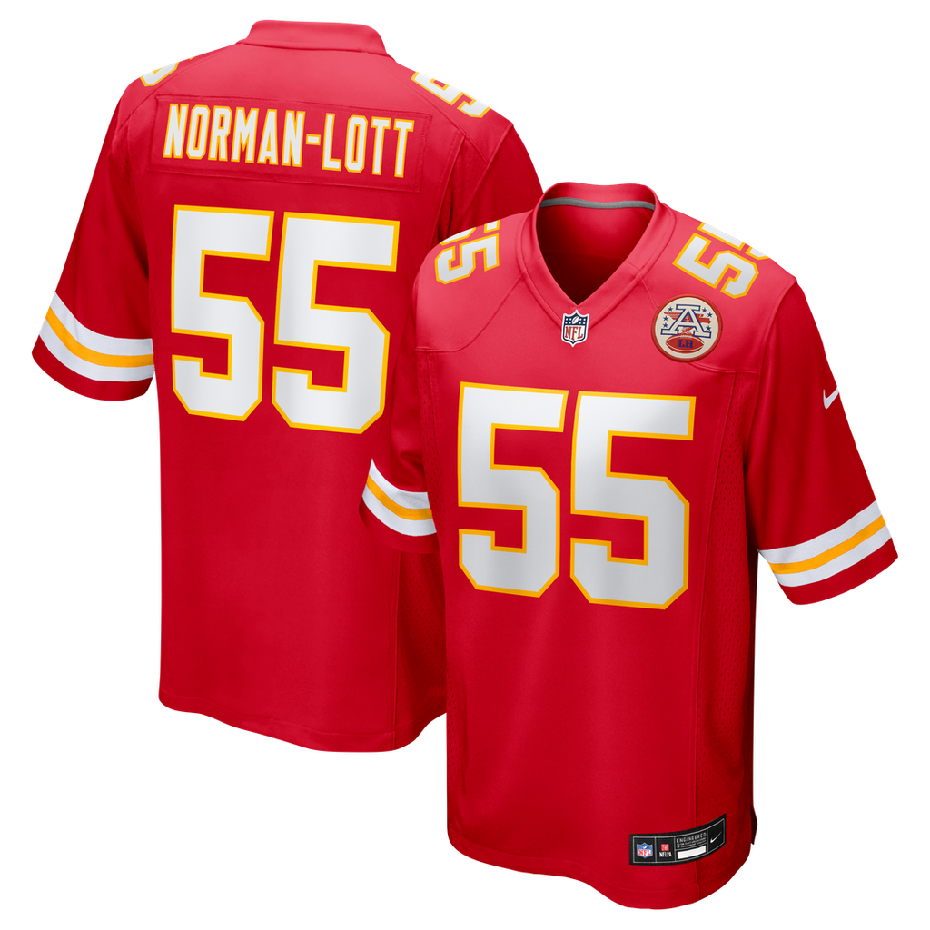 Omarr Norman-Lott Kansas City Chiefs Red Team Game Jersey