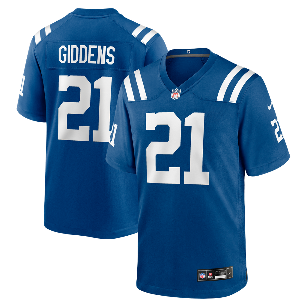 DJ Giddens Indianapolis Colts Royal Team Game Jersey