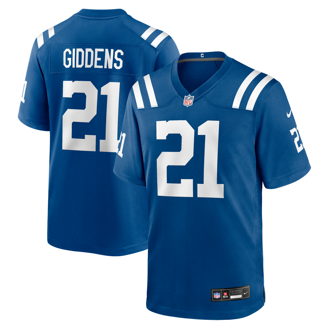 DJ Giddens Indianapolis Colts Royal Team Game Jersey