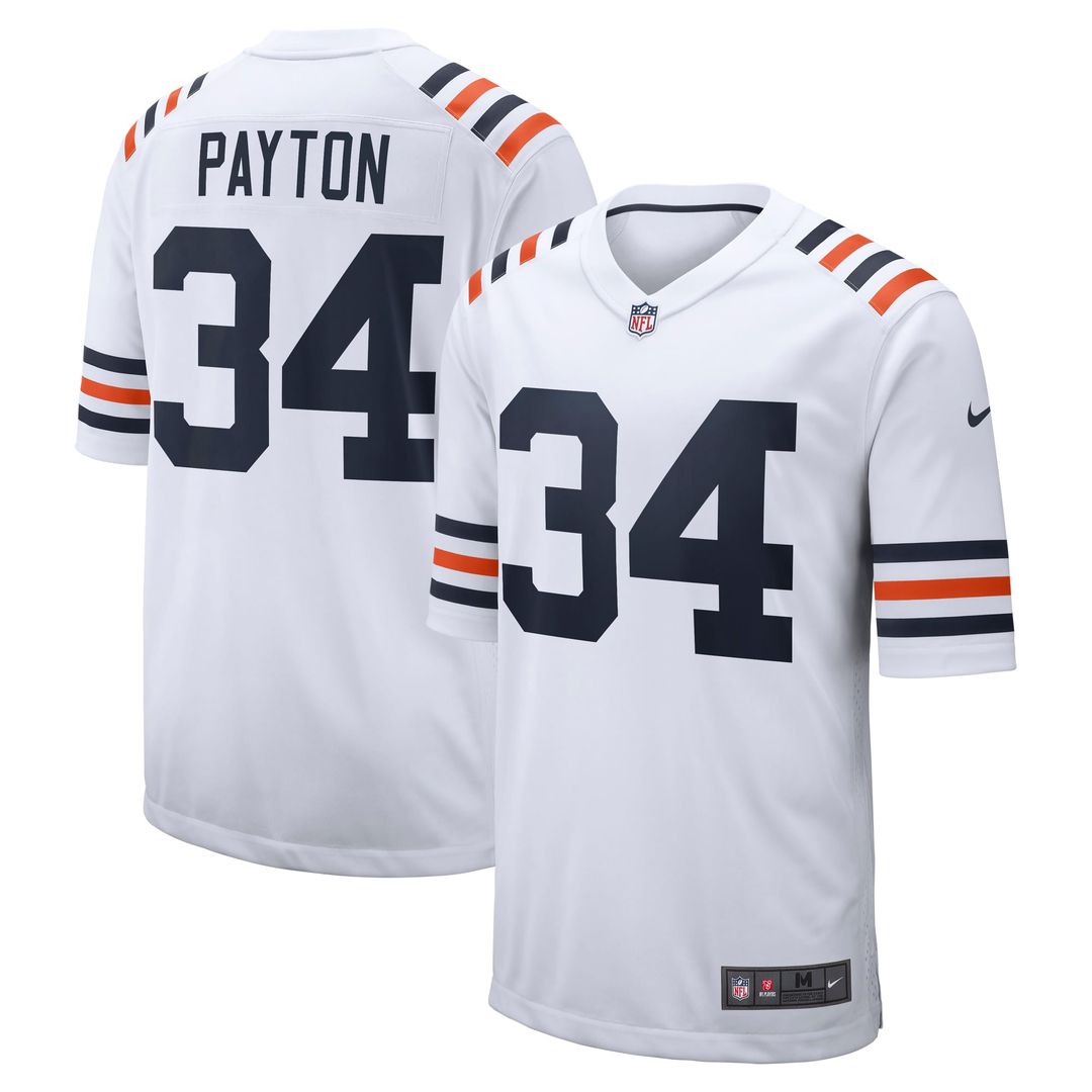 Walter Payton Chicago Bears White Retired Player Alternate Game Jersey
