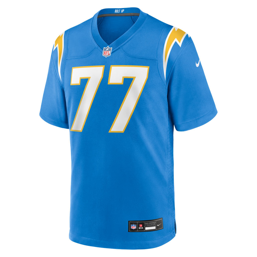 Travis Burke Los Angeles Chargers Powder Blue Team Game Jersey