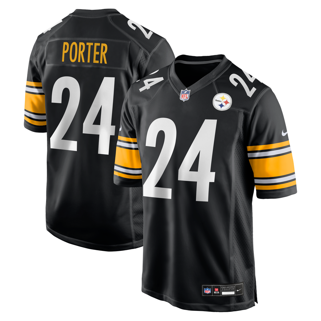 Joey Porter Jr. Pittsburgh Steelers Black Game Jersey