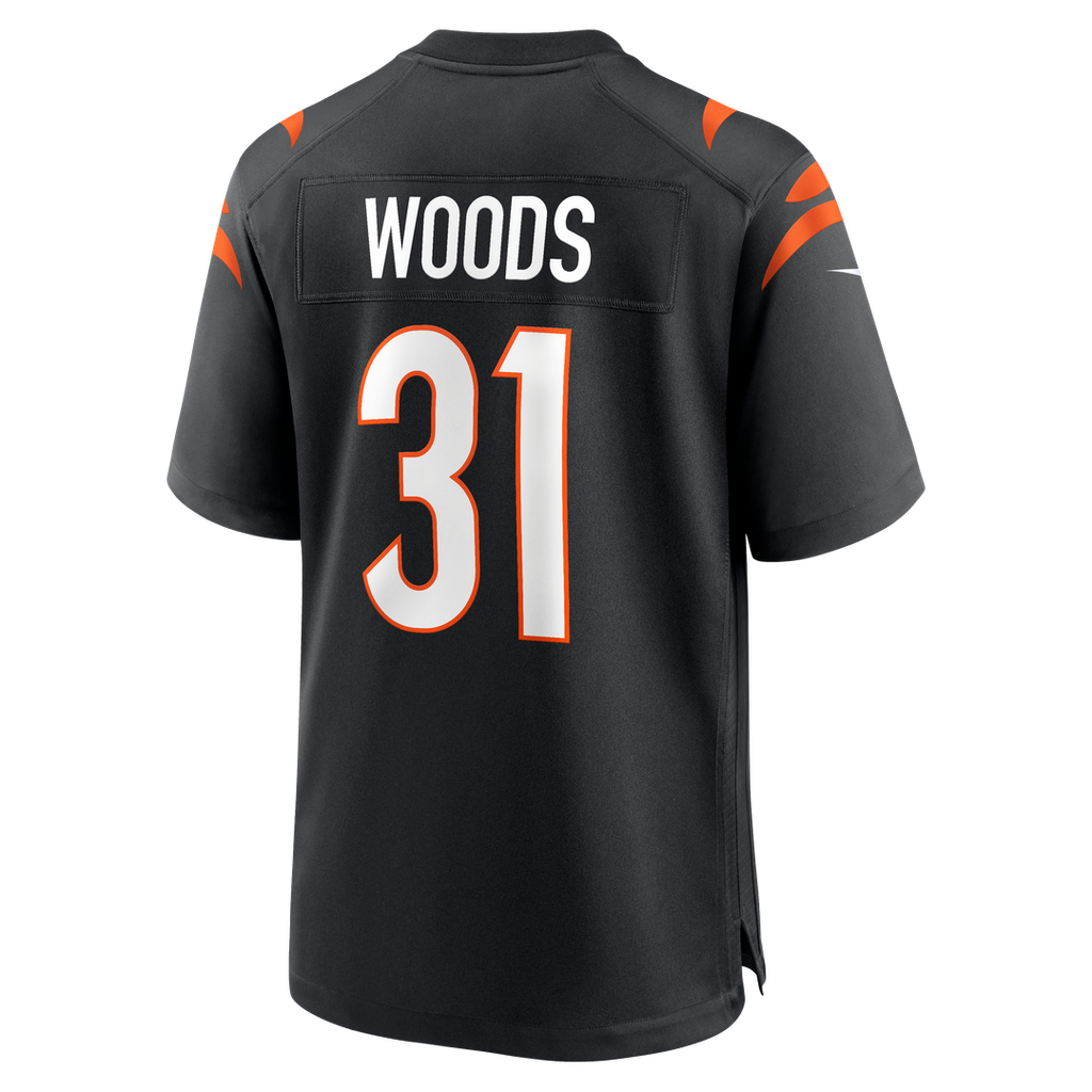 Ickey Woods Cincinnati Bengals Black Retired Player Game Jersey