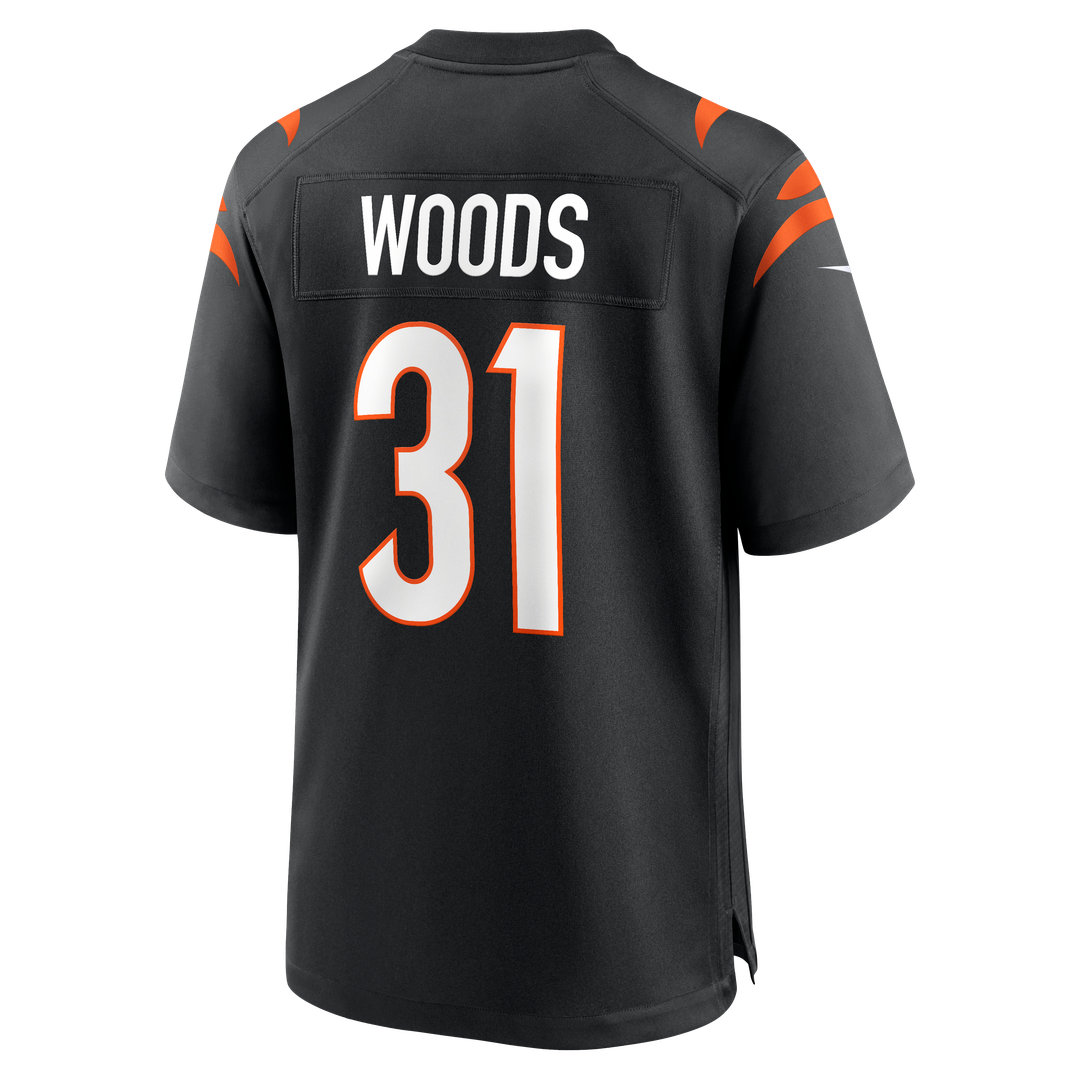 Ickey Woods Cincinnati Bengals Black Retired Player Game Jersey