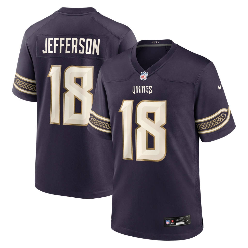Justin Jefferson Minnesota Vikings Purple 2026 Rivalries Collection Game Jersey