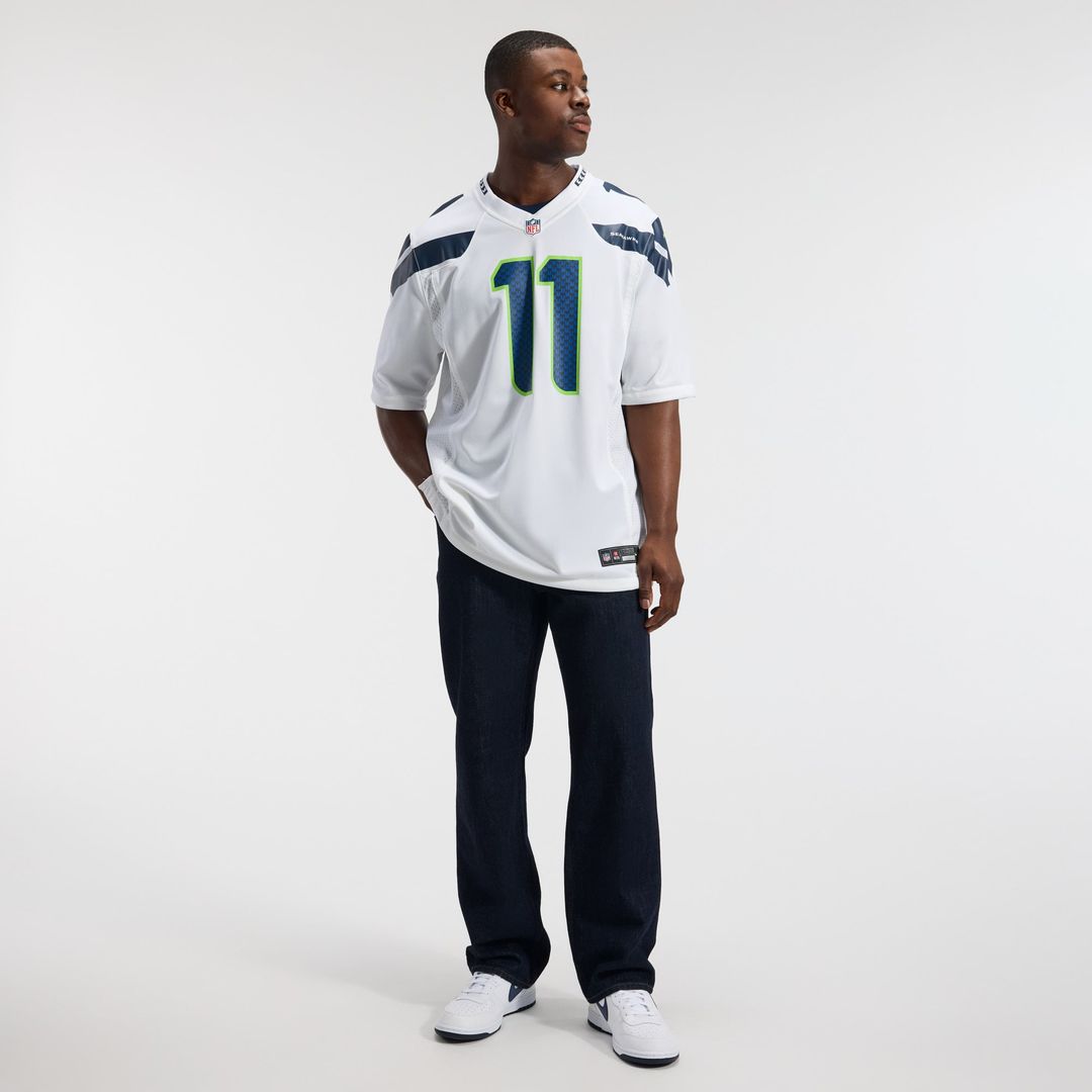 Jaxon Smith-Njigba Seattle Seahawks White Game Jersey