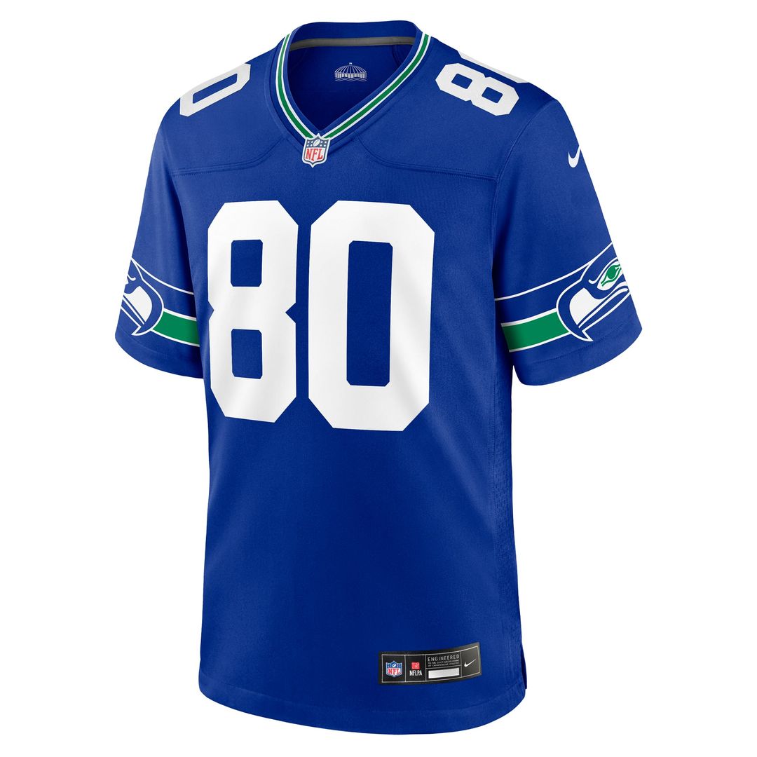 Steve Largent Seattle Seahawks Royal Throwback Retired Player Game Jersey