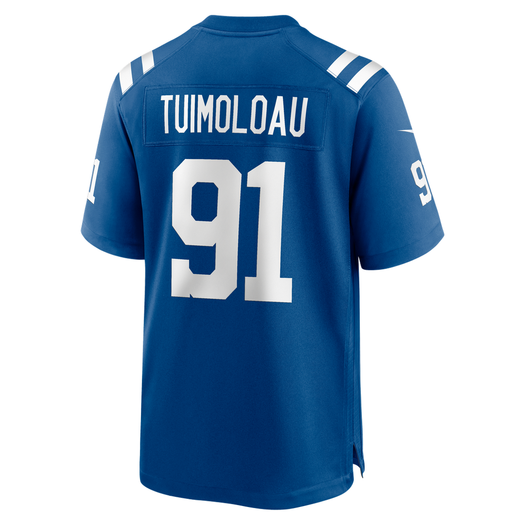 JT Tuimoloau Indianapolis Colts Royal Team Game Jersey