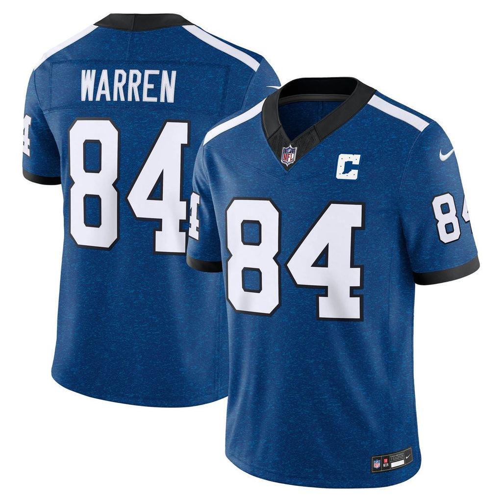 Tyler Warren Indianapolis Colts Royal Alternate Indiana Nights Vapor F.U.S.E. Stitched Limited Jersey