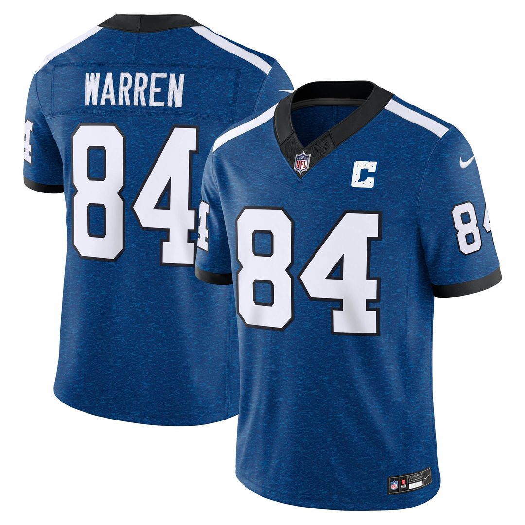 Tyler Warren Indianapolis Colts Royal Alternate Indiana Nights Vapor F.U.S.E. Stitched Limited Jersey