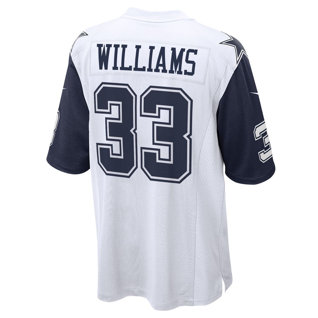 Javonte Williams Dallas Cowboys White Alternate Game Jersey