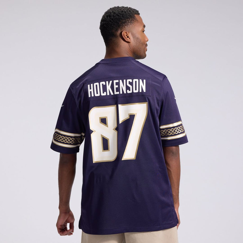 T.J. Hockenson Minnesota Vikings Purple 2026 Rivalries Collection Game Jersey