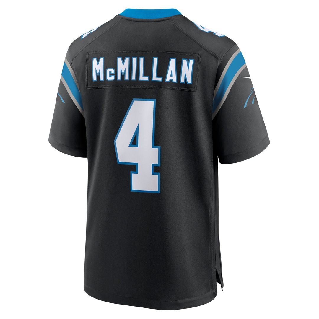 Tetairoa McMillan Carolina Panthers Black Team Game Jersey