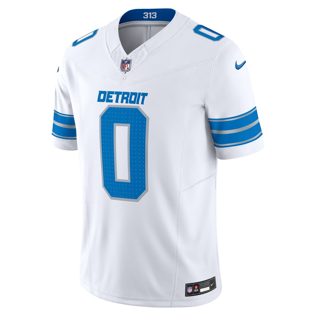 Jahmyr Gibbs Detroit Lions White Vapor F.U.S.E. Limited Jersey