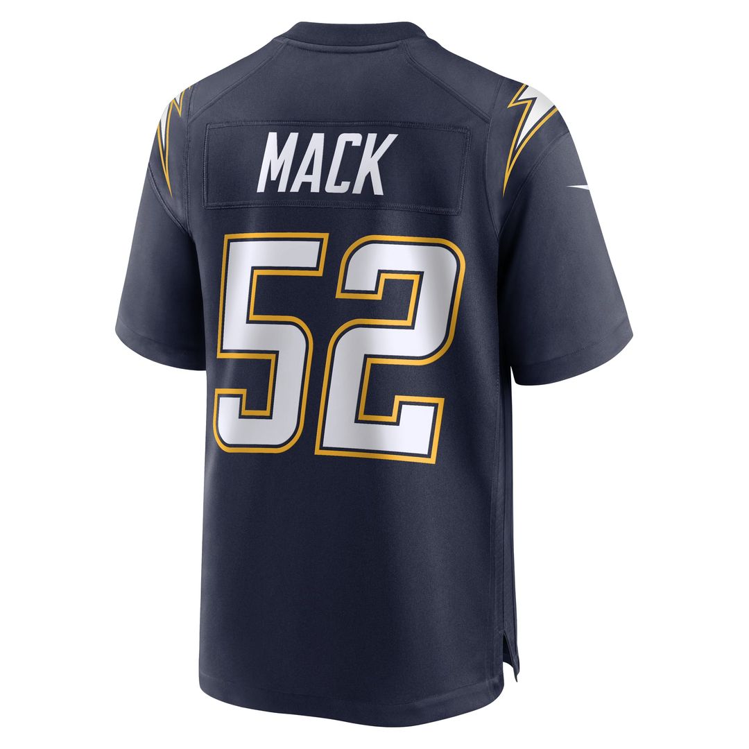 Khalil Mack Los Angeles Chargers Navy Alternate Super Chargers Game Player Jersey