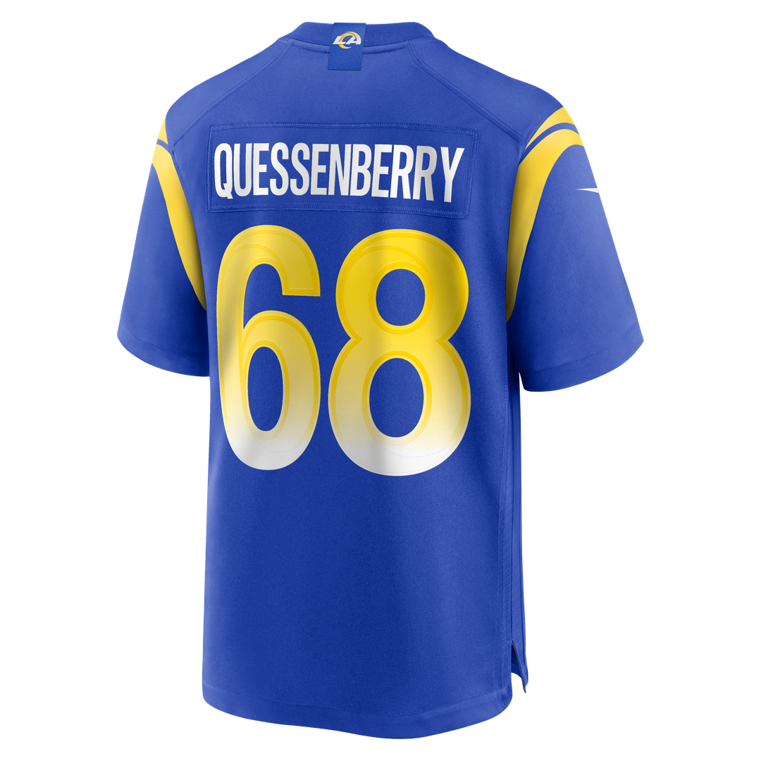 David Quessenberry Los Angeles Rams Royal Team Game Jersey