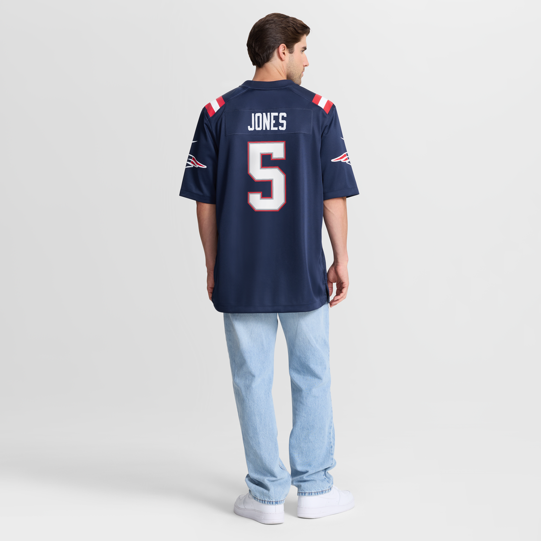 Dre'Mont Jones New England Patriots Navy Team Game Jersey