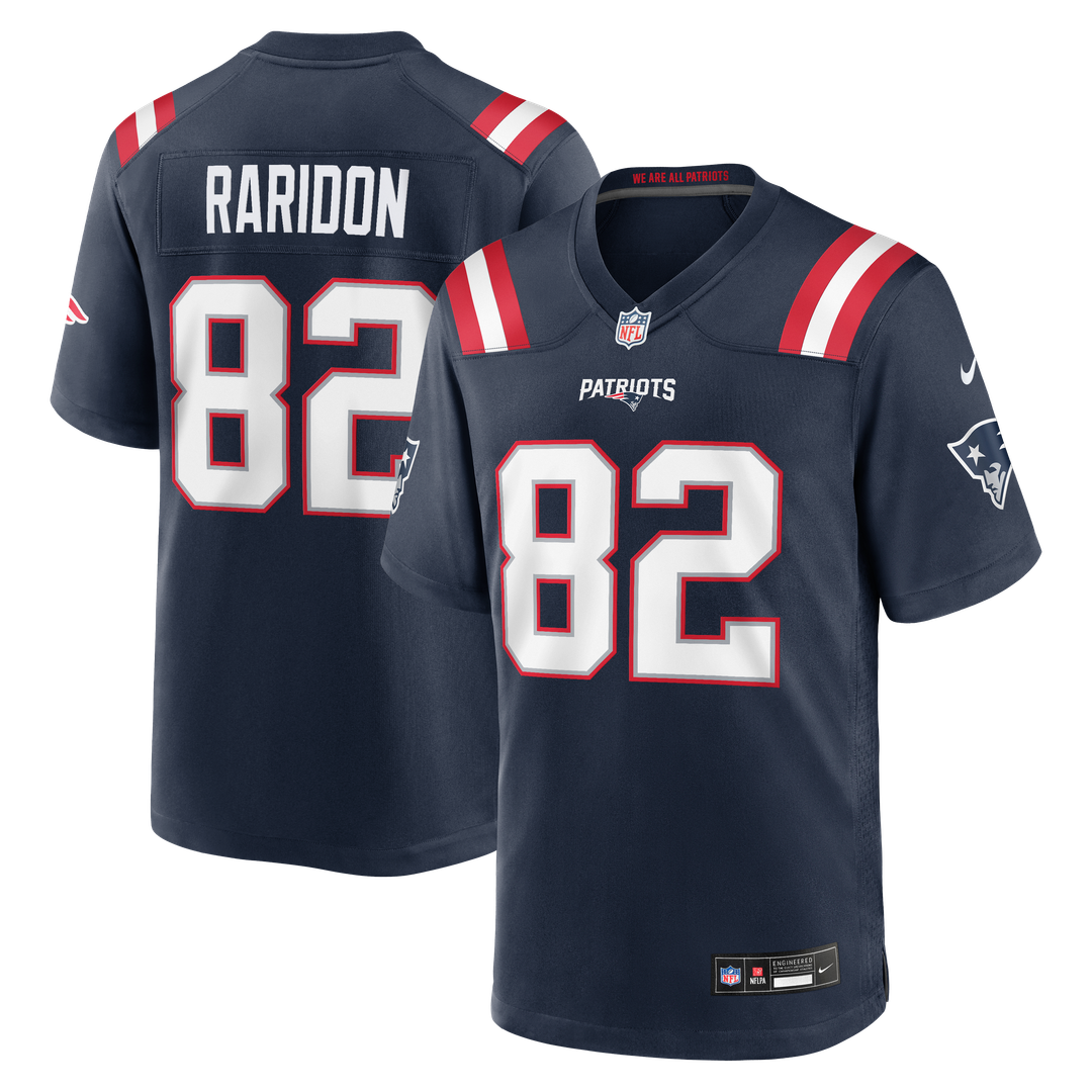 Eli Raridon New England Patriots Navy Team Game Jersey