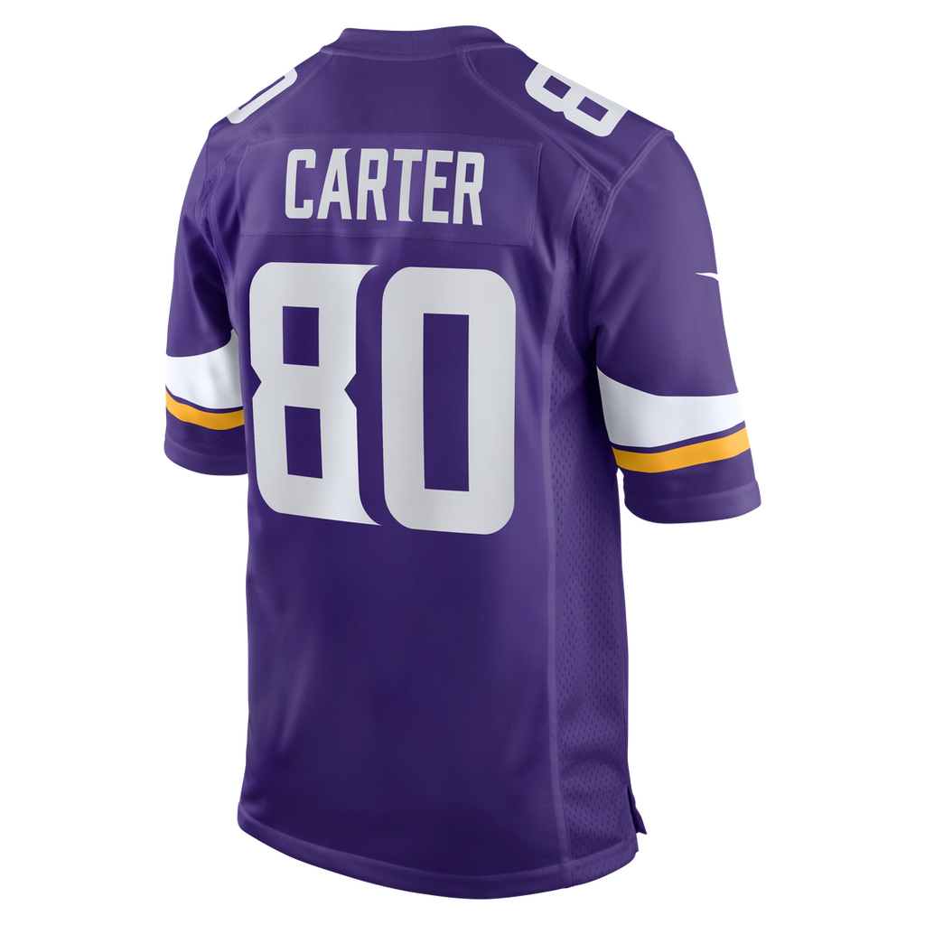 Cris Carter Minnesota Vikings Purple Game Retired Player Jersey