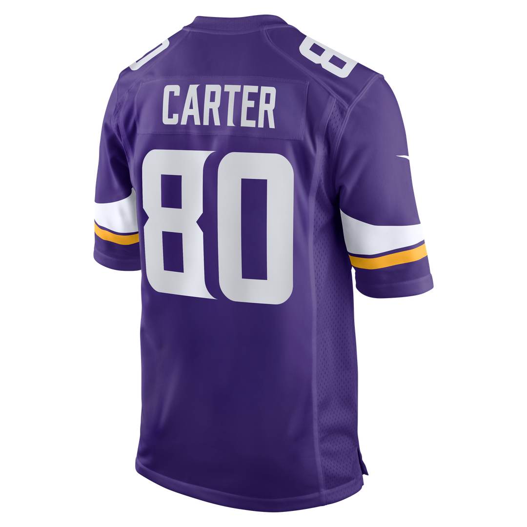 Cris Carter Minnesota Vikings Purple Game Retired Player Jersey