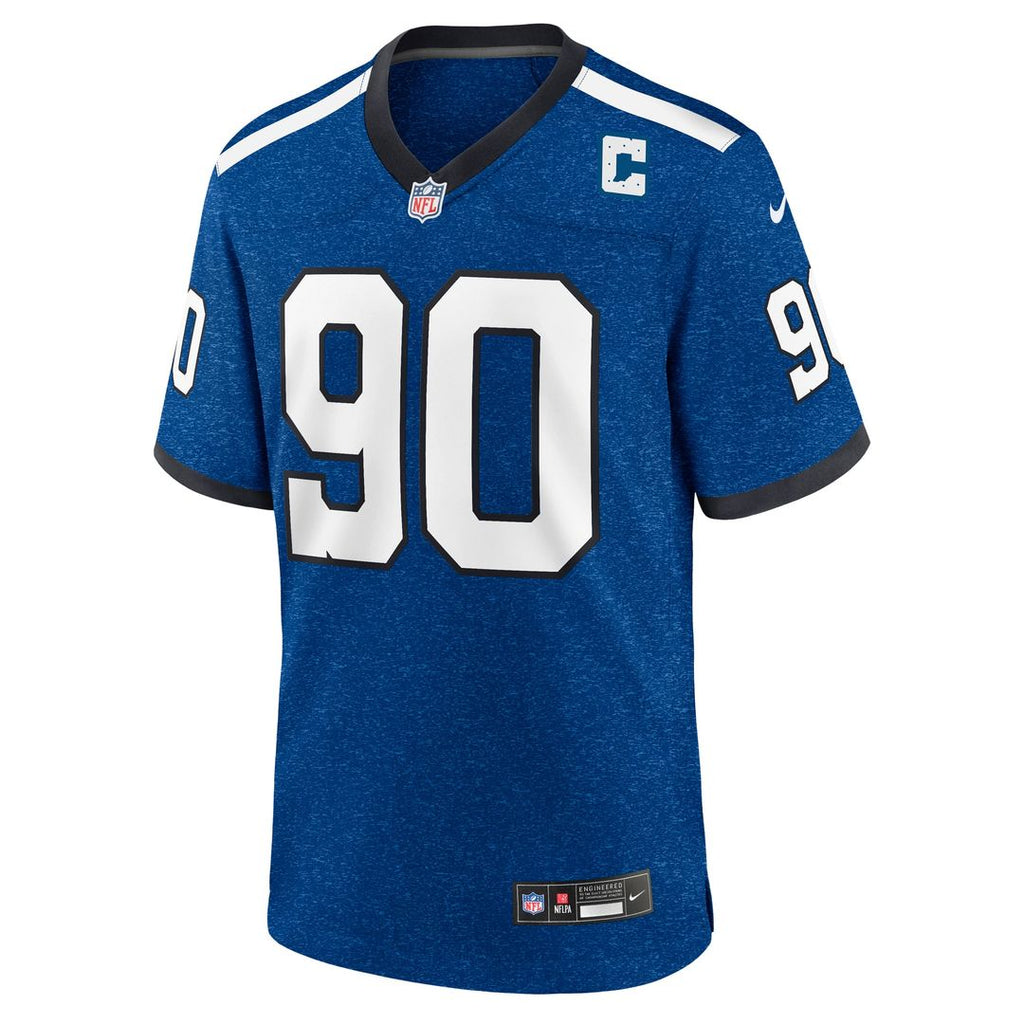 Grover Stewart Indianapolis Colts Blue Alternate Game Jersey