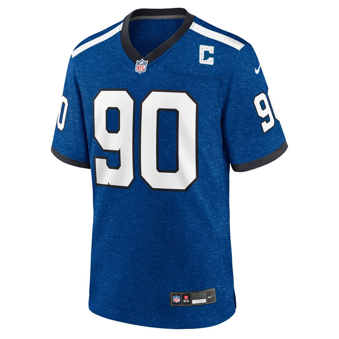 Grover Stewart Indianapolis Colts Blue Alternate Game Jersey