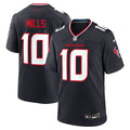 Davis Mills Houston Texans Navy Team Game Jersey