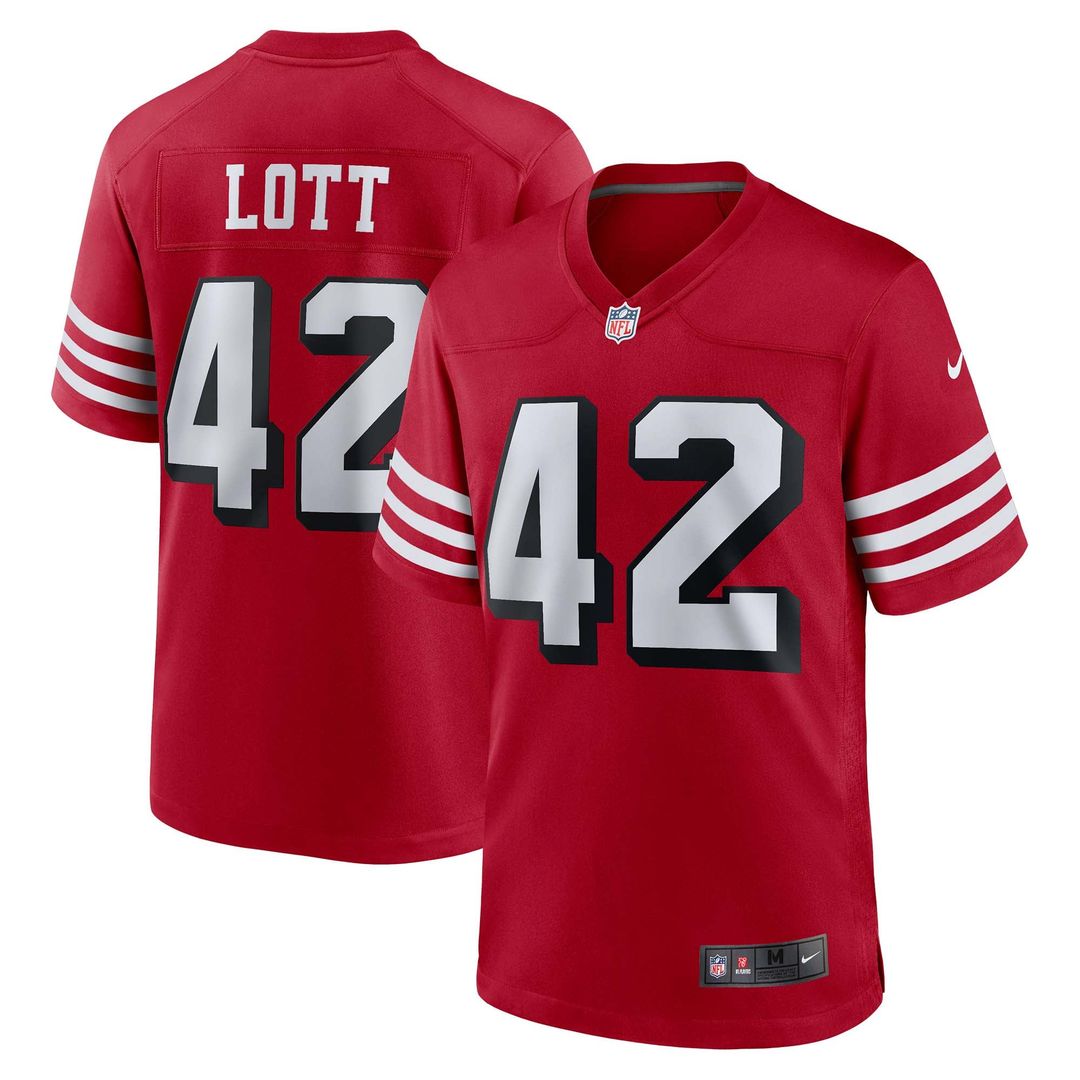 Ronnie Lott San Francisco 49ers Scarlet Retired Player Alternate Game Jersey