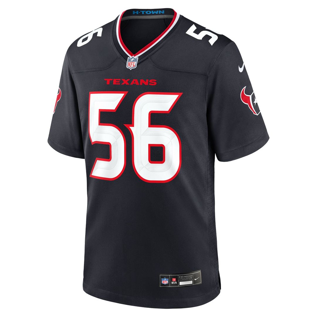 Jamal Hill Houston Texans Navy Team Game Jersey