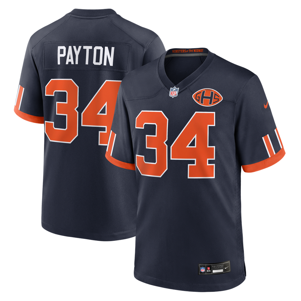 Walter Payton Chicago Bears Navy 2026 Rivalries Collection Game Jersey