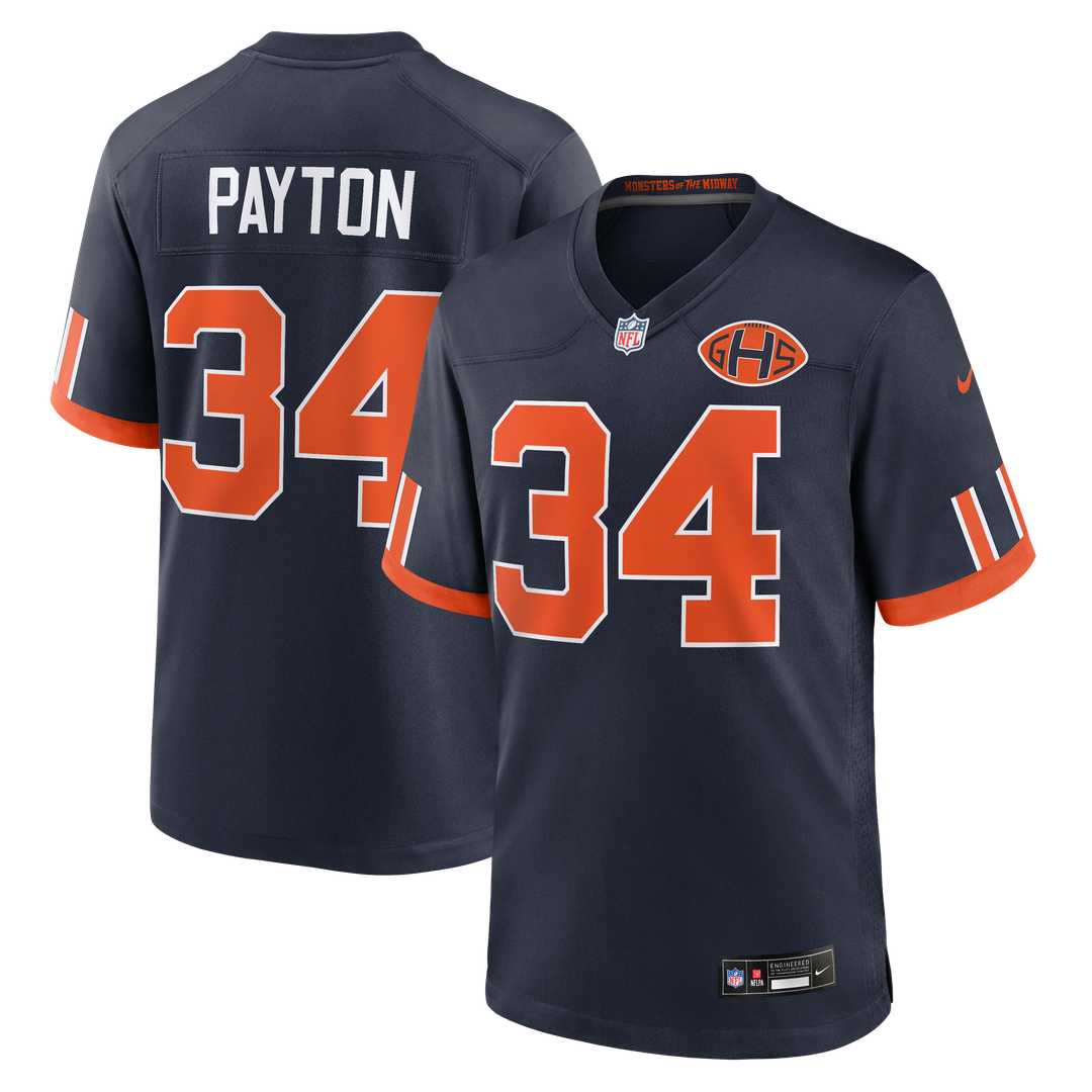 Walter Payton Chicago Bears Navy 2026 Rivalries Collection Game Jersey