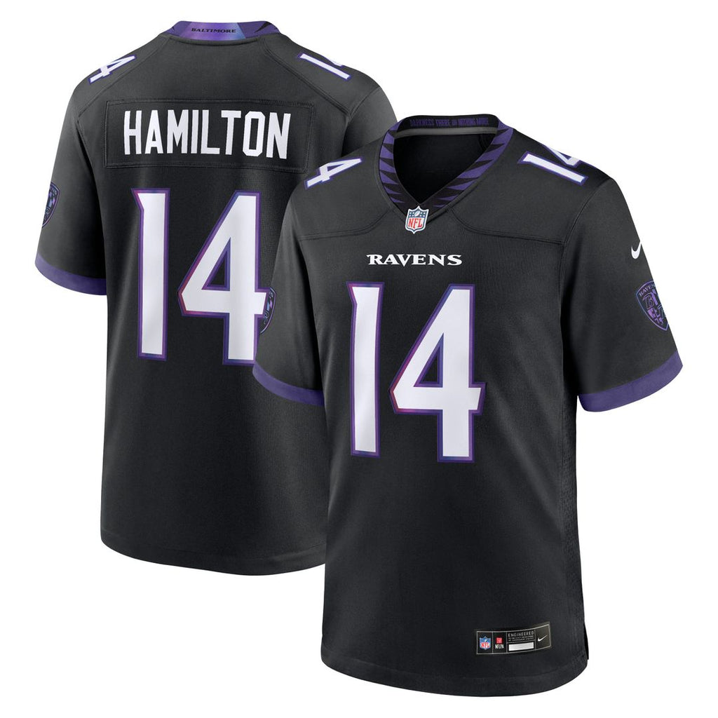 Kyle Hamilton Baltimore Ravens Black Alternate Game Jersey
