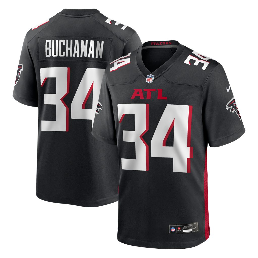 Ray Buchanan Atlanta Falcons Black Game Retired Player Jersey