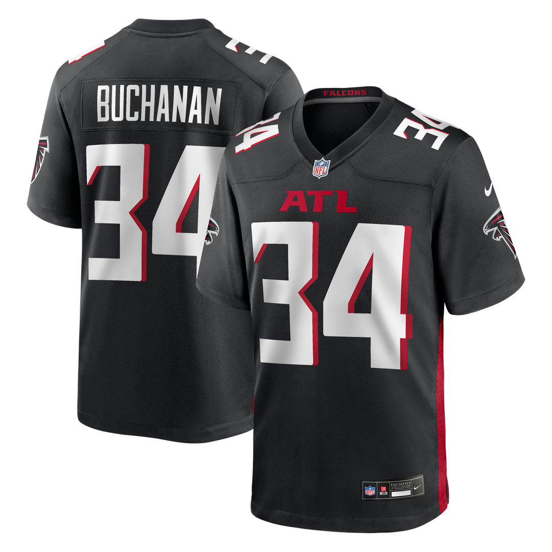 Ray Buchanan Atlanta Falcons Black Game Retired Player Jersey