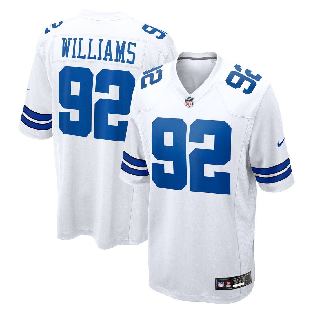 Quinnen Williams Dallas Cowboys Navy Team Game Jersey