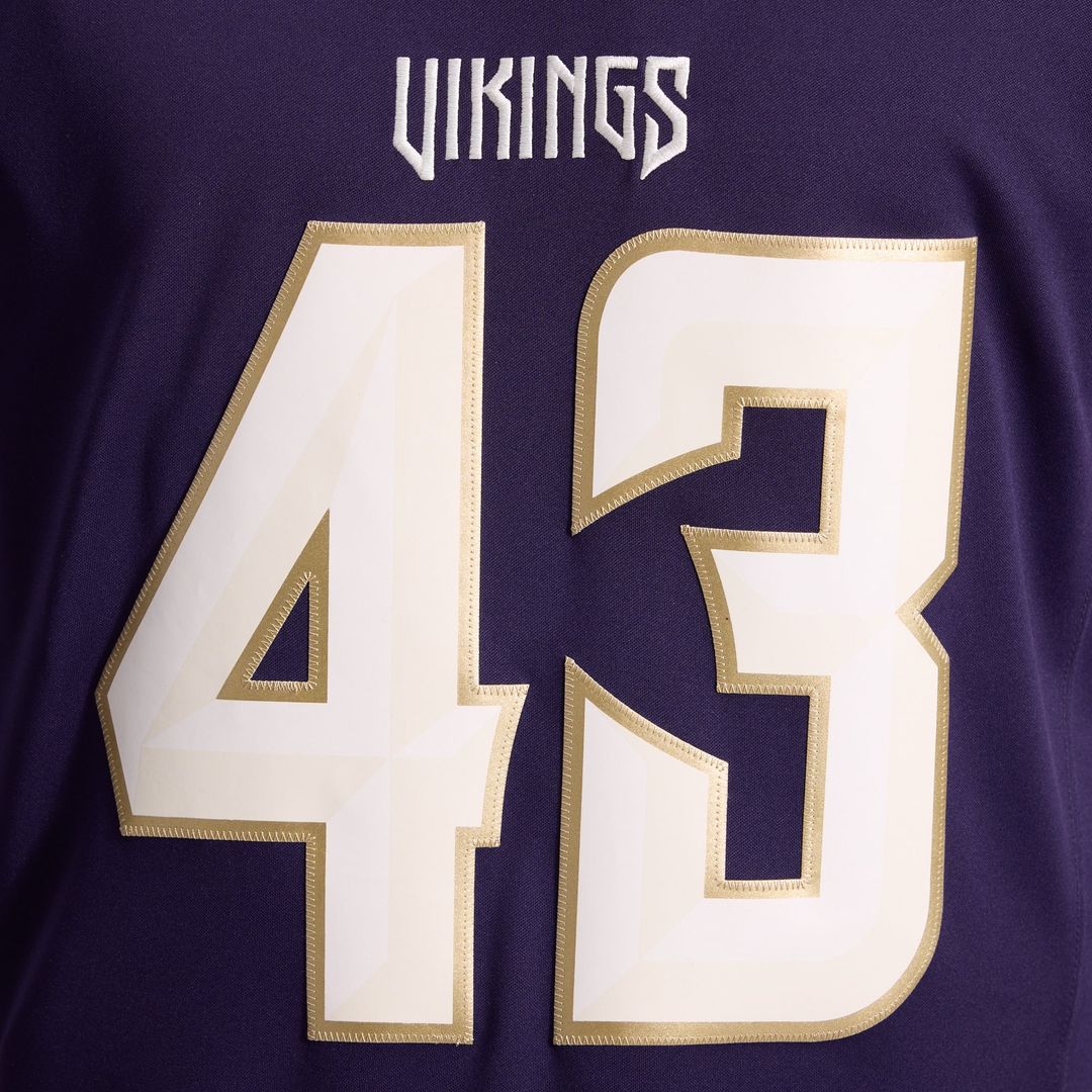 Andrew Van Ginkel Minnesota Vikings Purple 2026 Rivalries Collection Stitched Limited Jersey