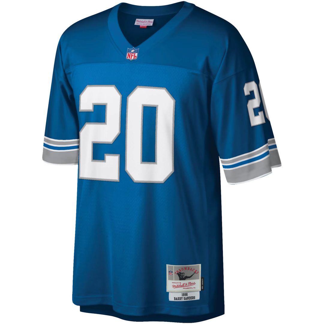 Barry Sanders Detroit Lions Blue Legacy Replica Jersey