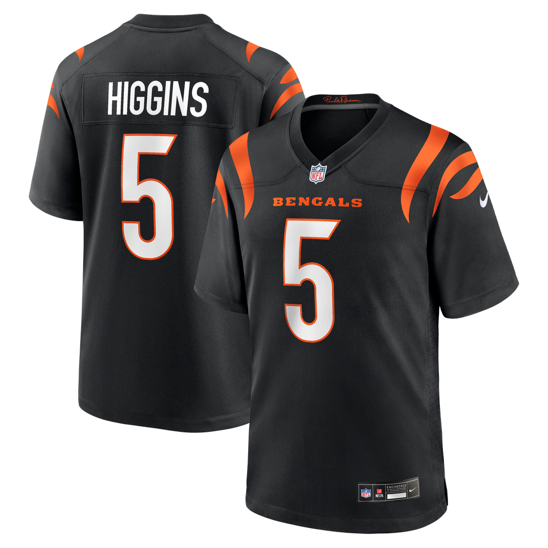 Tee Higgins Cincinnati Bengals Black Game Player Jersey